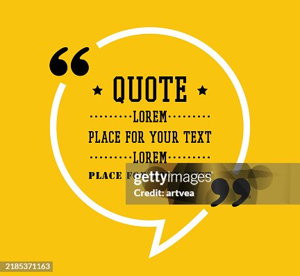 Quote Marks Abstract Vector Icon Quote Marks Abstract Vector Icon