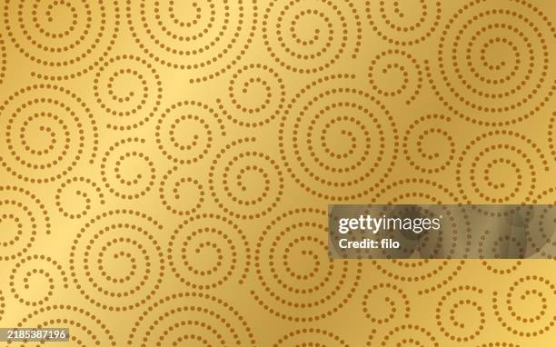 seamless tileable gold swirl wave curve abstract background - new years resolution background stock illustrations