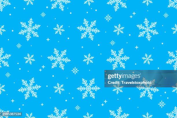 christmas background blue, christmas banner. christmas winter pattern seamlessly repeatable. frozen snowflake pattern on a blue background. xmas seamless pattern. snowflakes illustration background. copy space. christmas backgrounds pattern. - snowflake shape stock pictures, royalty-free photos & images