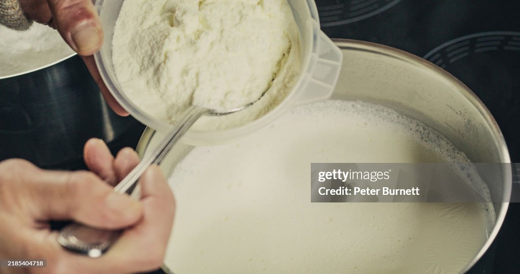 Yogur casero, parte de una serie