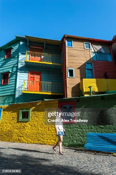 la boca, buenos aires - caminito stock-fotos und bilder