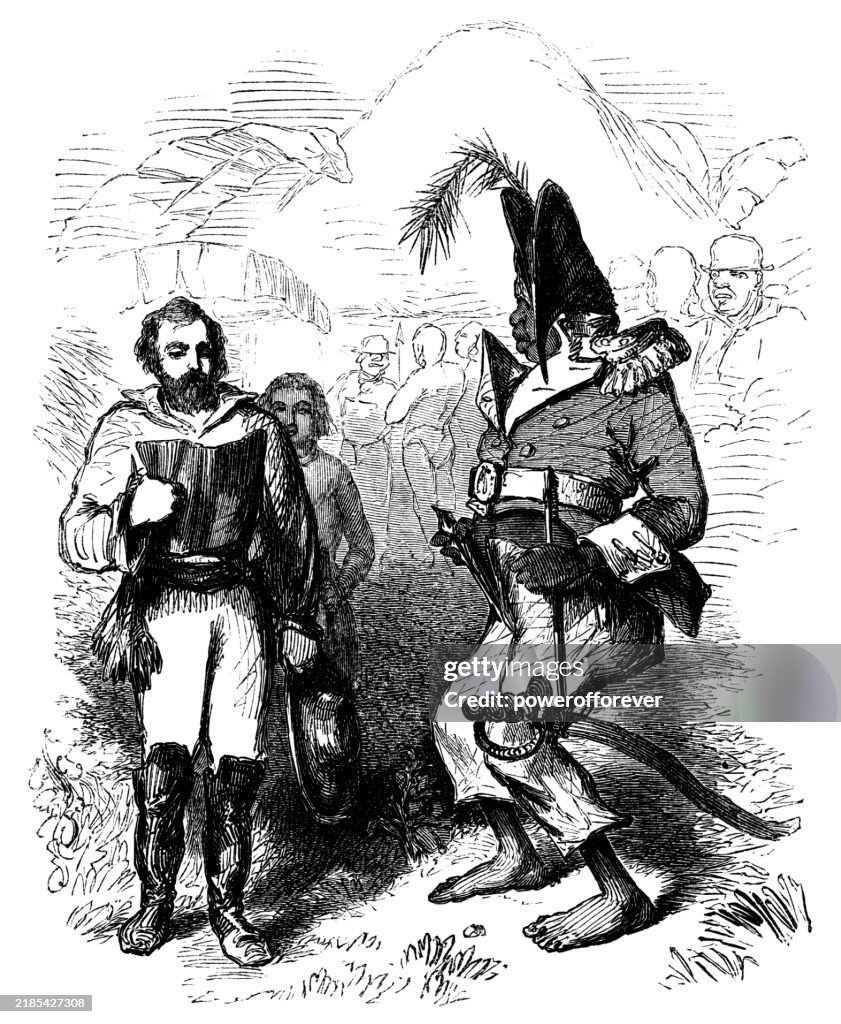 Ephraim George Squier trifft Kapitän Lord Nelson Trommler an der Mosquito Coast - 19. Jahrhundert