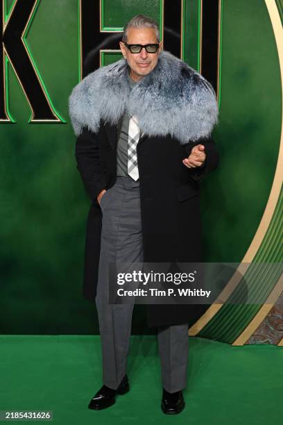 Jeff Goldblum attends the "Wicked: Part One" European Premiere at The Royal Festival Hall on November 18, 2024 in London, England.