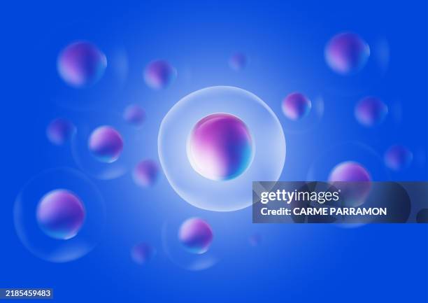 background cells - molecule 3d stock illustrations