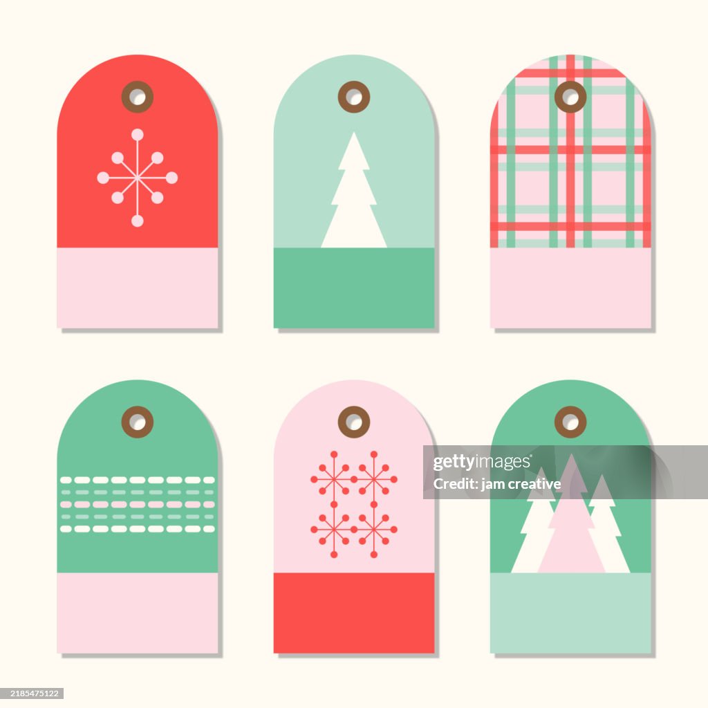 Fill Tag Winter Holiday Gift Tags With Empty Fillin Space For To And From Fields ...