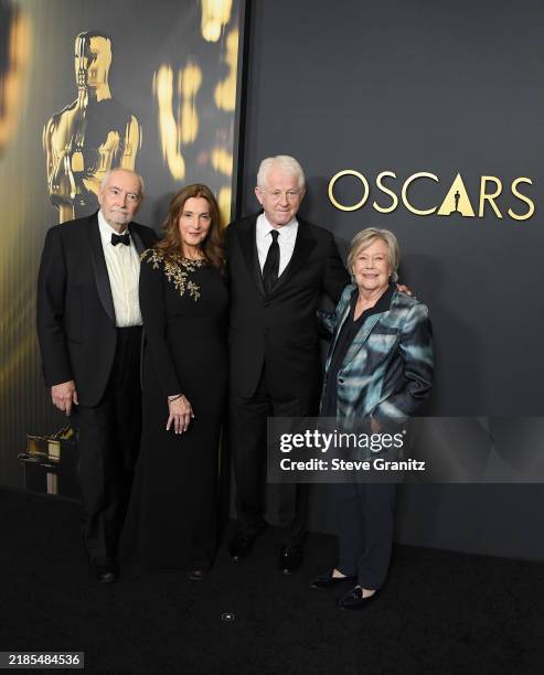 Honorees US-British producers Michael G. Wilson, Barbara Broccoli, British screenwriter Richard Curtis and US casting director Juliet Taylor arrives...