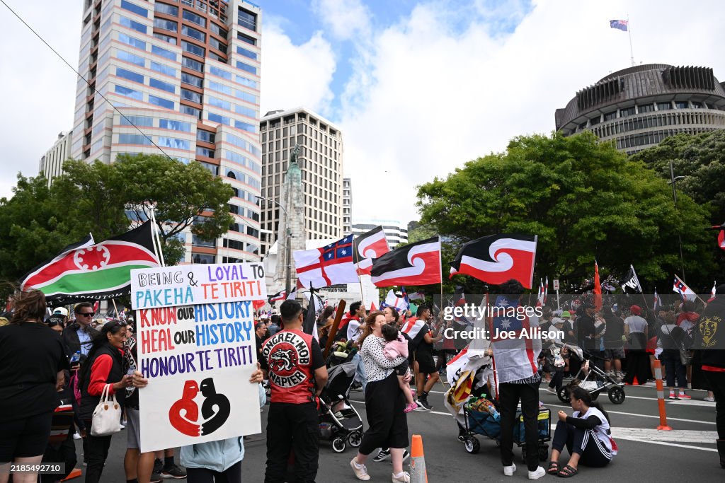Hikoi In Opposition To The Treaty Principles Bill Arrives In Wellington