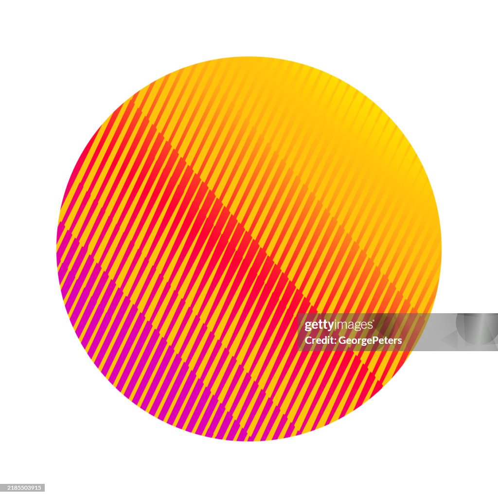 Diagonal In Circle Circle With Diagonal Stripes Background High-Res Vector Graphic - Getty ...