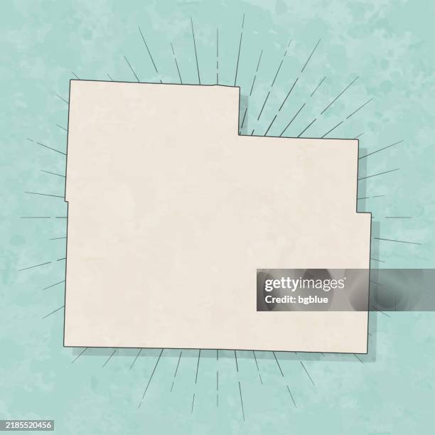 cedar county, missouri. map in retro vintage style - old textured paper - cedar tree stock illustrations