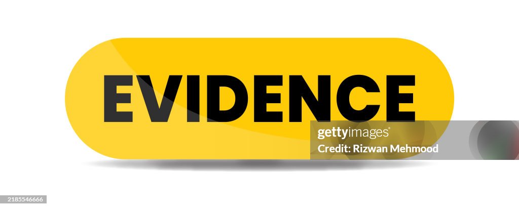 Evidence Evidence Sign Label Poster Button Vector Template High-Res ...