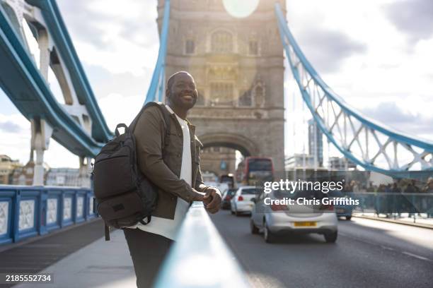 young adult black male exploring london, england, united kingdom, europe - urban exploration stock pictures, royalty-free photos & images