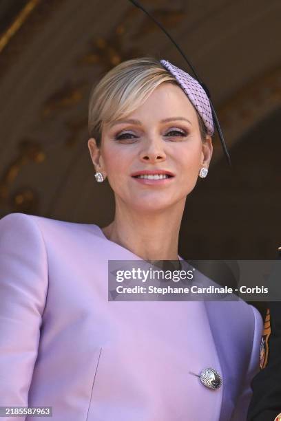 Princess Charlene of Monaco attends the Monaco National Day on November 19, 2024 in Monaco, Monaco.