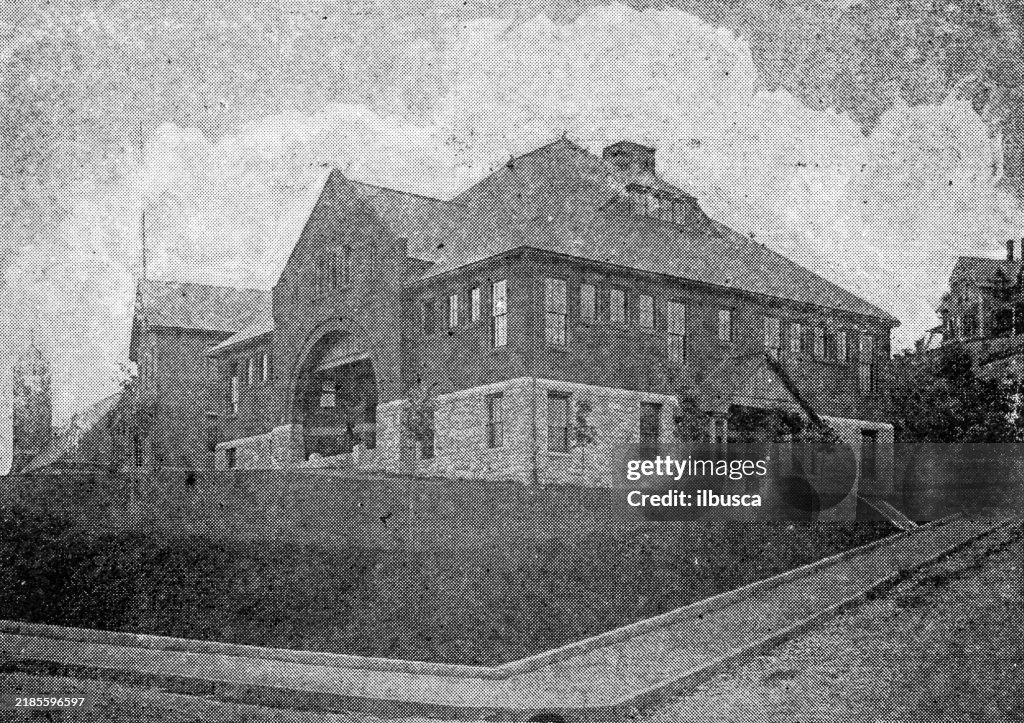Antique image of Worcester and surroundings, Massachusetts: Ashburnham Street School, West Fitchburg