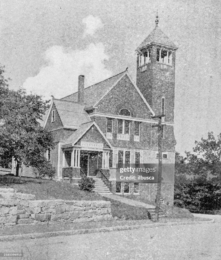 Antique image of Worcester and surroundings, Massachusetts: Baptist Church, West Fitchburg