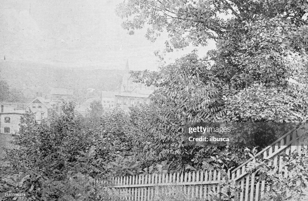 Antique image of Worcester and surroundings, Massachusetts: West Fitchburg