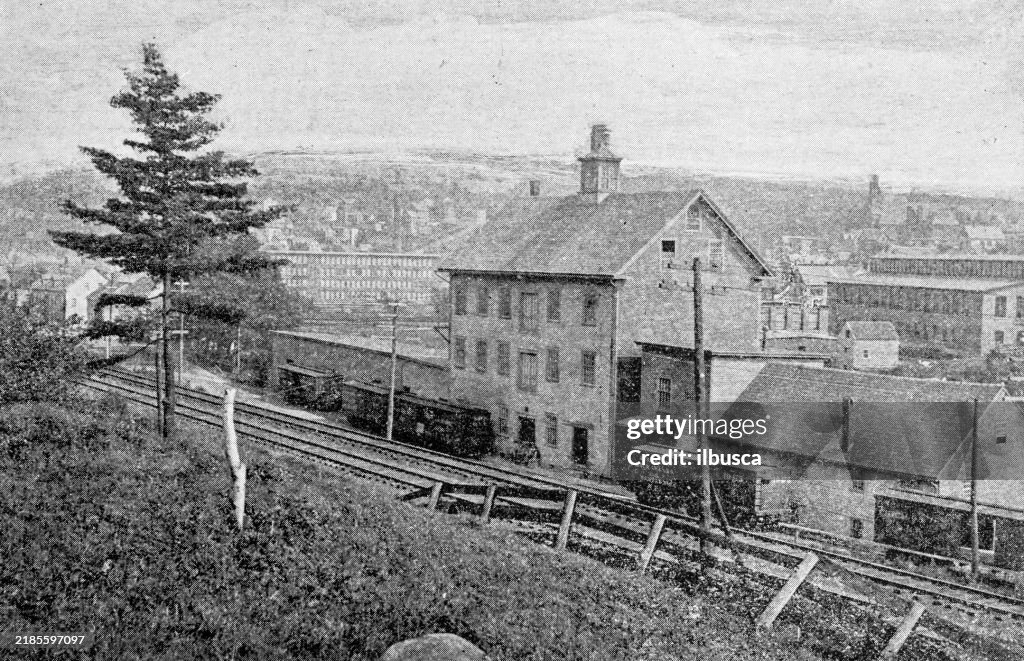 Antique image of Worcester and surroundings, Massachusetts: West Fitchburg, Rollstone Hill