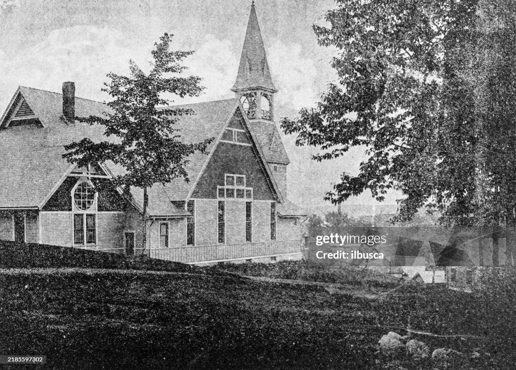 Antique image of Worcester and surroundings, Massachusetts: Methodist Church, West Fitchburg