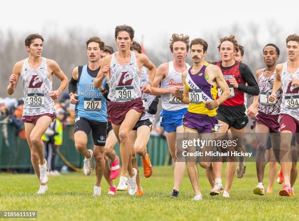 Grant Matthai of the Wisconsin - La Crosse Eagles runs during the Division III Men's Cross Country Championship held at the LaVern Gibson...