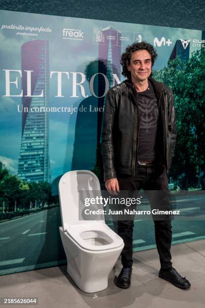 José Manuel Seda attends “El Trono” short film premiere at CUPRA City Garage Madrid on November 19, 2024 in Madrid, Spain.