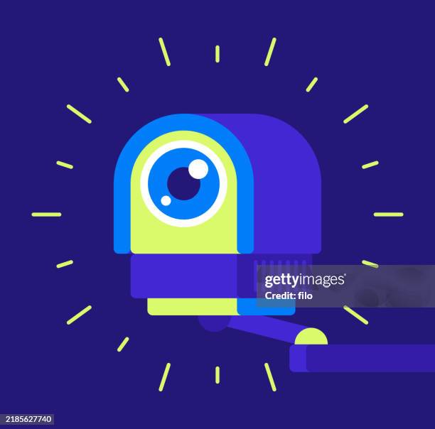 security surveillance closed circuit camera - neighborhood crime watch stock illustrations
