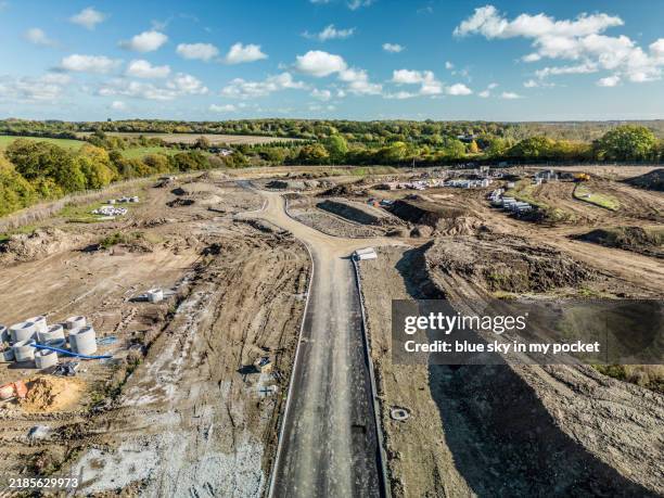 new housing development site - incomplete stock pictures, royalty-free photos & images