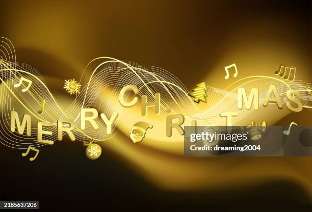 illustrations, cliparts, dessins animés et icônes de fond de noël doré - musique de noël