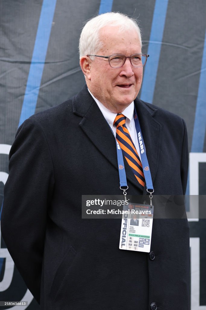 Patrick Rappleye Chicago Vice President Patrick McCaskey of the Chicago Bears looks on during ...