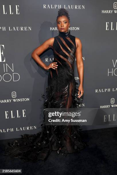 KiKi Layne attends 2024 ELLE Women In Hollywood at Four Seasons Hotel Los Angeles at Beverly Hills on November 19, 2024 in Los Angeles, California.
