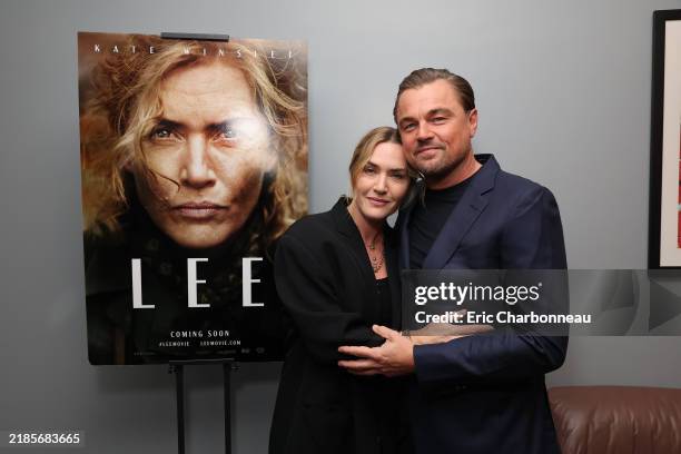 Kate Winslet and Leonardo DiCaprio seen at "Lee" Special Screening at Harmony Gold on November 19, 2024 in Los Angeles, California.