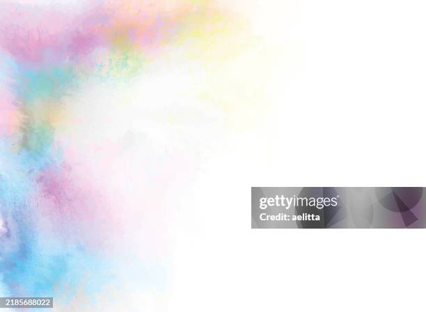abstract watercolor background. multicolored. - rainbow landscape vector stock illustrations
