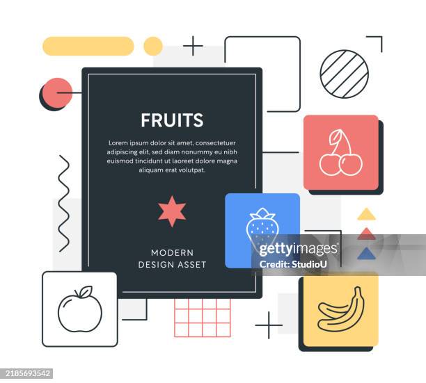 fruits banner design - figs stock illustrations