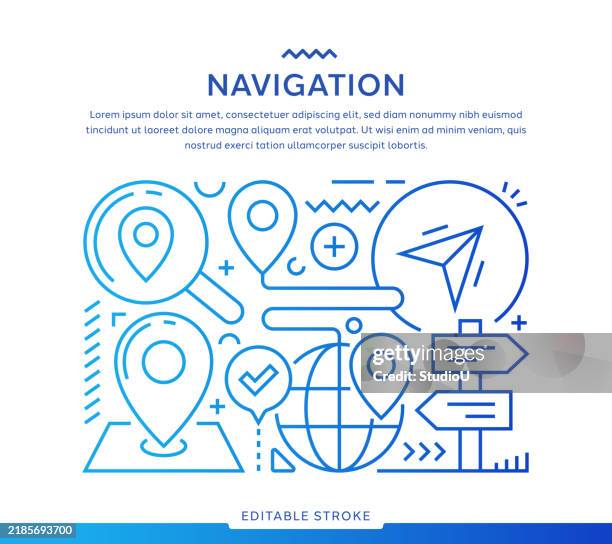 Navigation Illustration High-Res Vector Graphic - Getty Images