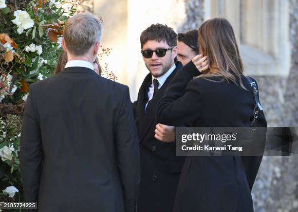 Niall Horan attends the funeral for singer Liam Payne, former member of One Direction, on November 20, 2024 in Amersham, England. Former One...