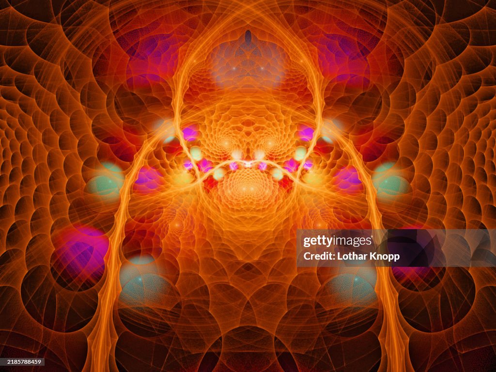 Multilayered 3dimensional Spiderweblike Labyrinth Object Created ...