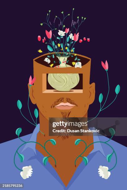 my emotions promote growth - affirmative action stock illustrations