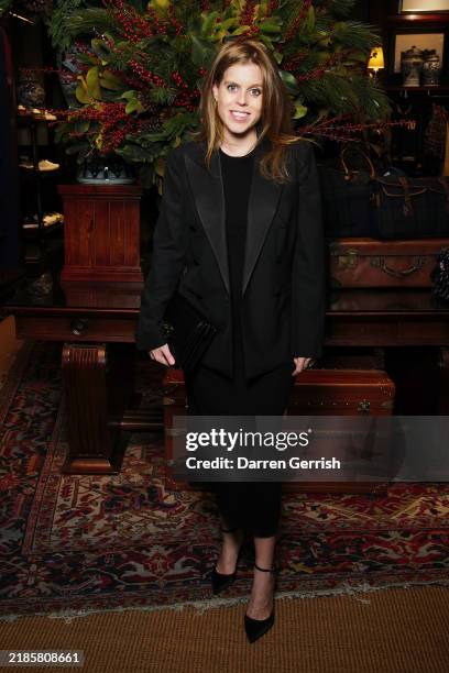 Princess Beatrice of York attends Ralph Lauren Holiday Celebration At The London Flagship Store In Support Of The Royal Marsden Cancer Charity on...