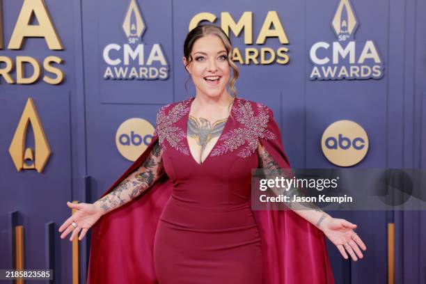 Ashley McBryde attends The 58th Annual CMA Awards at Music City Center on November 20, 2024 in Nashville, Tennessee.