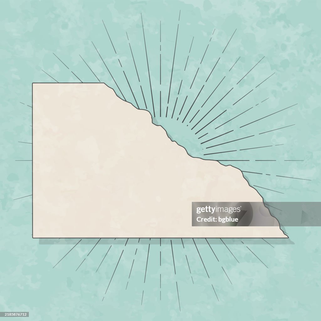 Winona County, Minnesota. Map in retro vintage style - Old textured paper