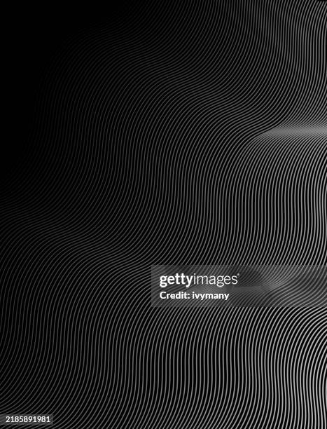 abstract black and white blend wave line pattern background - multiple exposure motion stock illustrations