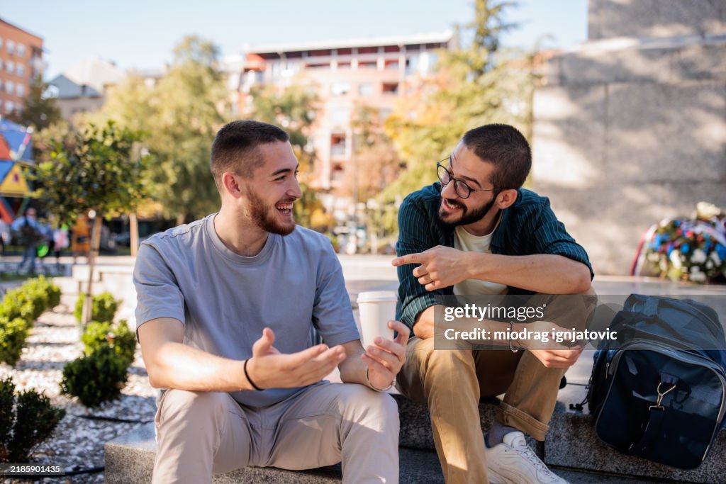 Best friends talking