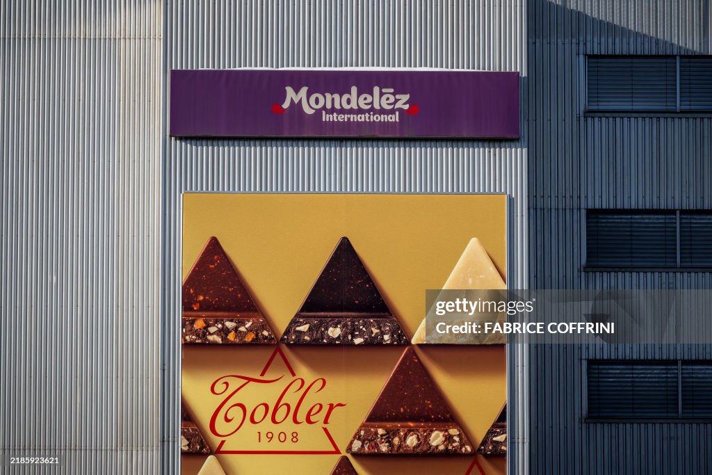 Mondalez Raffles This photograph shows the logo of Mondelez International a US... News ...