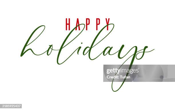 53 Happy Holidays Logo Illustrations - Getty Images