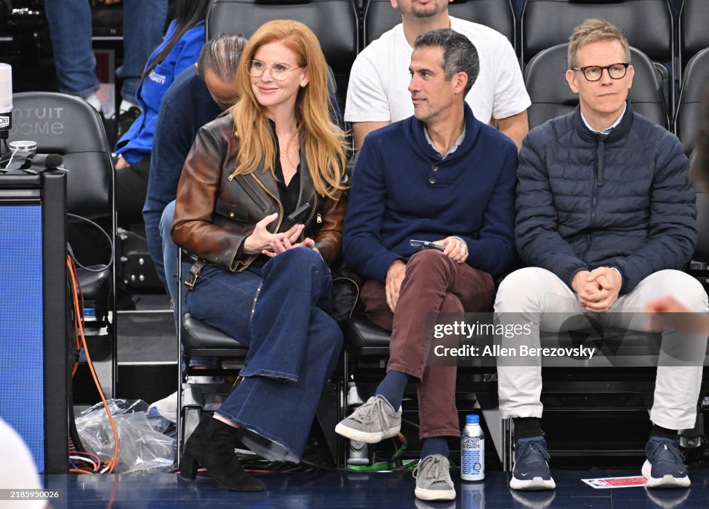 Celebrities At The Los Angeles Clippers Game