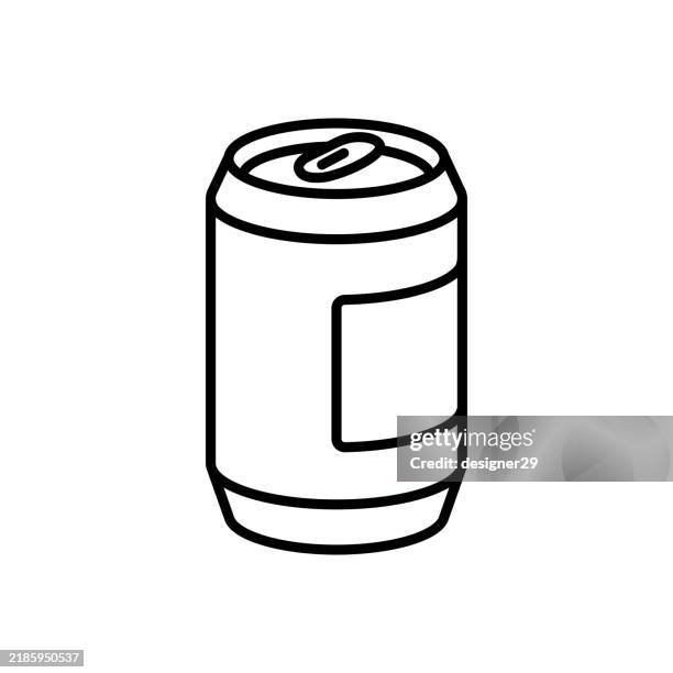 bildbanksillustrationer, clip art samt tecknat material och ikoner med drink can icon vector design - konservbruk