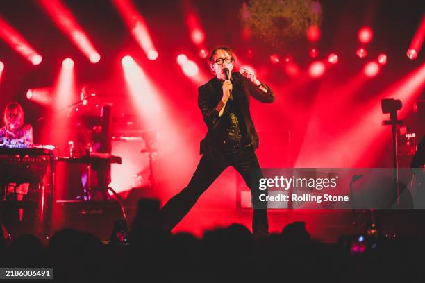 Jarvis Cocker performs during the Pulp concert at Kings Theatre on September 14, 2024 in New York, New York.