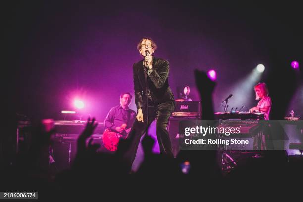 Jarvis Cocker performs during the Pulp concert at Kings Theatre on September 14, 2024 in New York, New York.