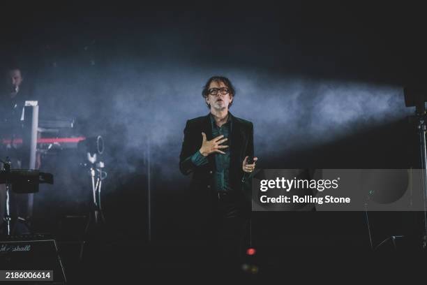 Jarvis Cocker performs during the Pulp concert at Kings Theatre on September 14, 2024 in New York, New York.