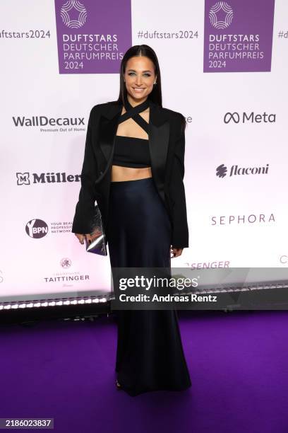 Amira Aly attends the Duftstars 2024 at Rheinterrasse on November 21, 2024 in Duesseldorf, Germany.