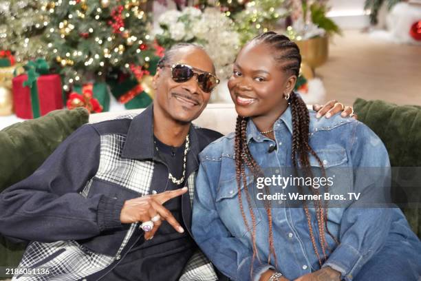 November 21: Snoop Dogg and Cori Broadus appear on "The Jennifer Hudson Show" airing December 2, 2024 in Burbank, California. . Check your local...
