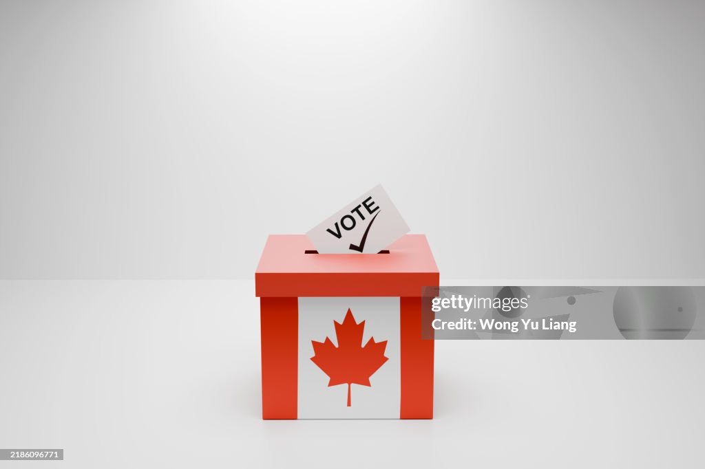 Canadian Election and Vote concept with Copy Space